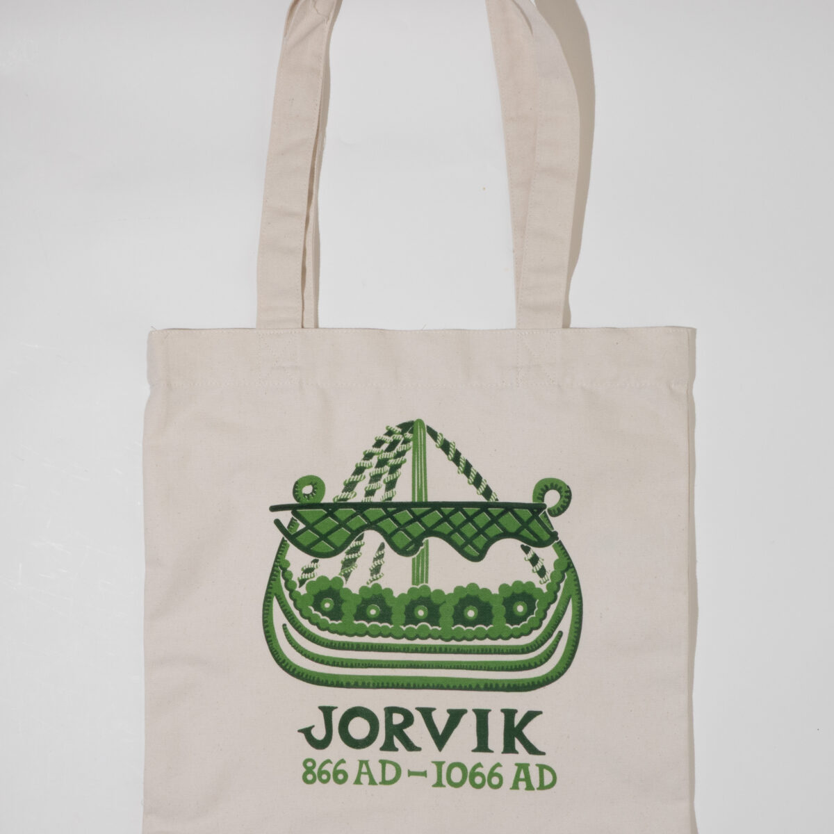 Jorvik boat design tote bag