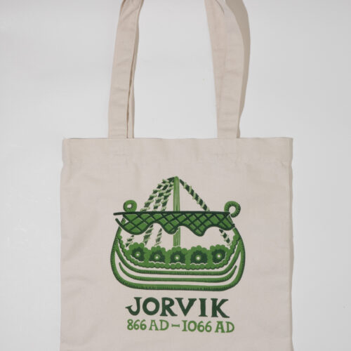 Jorvik boat design tote bag