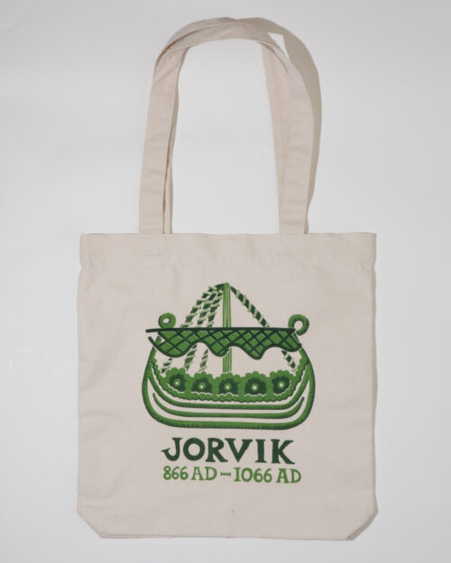 Jorvik boat design tote bag