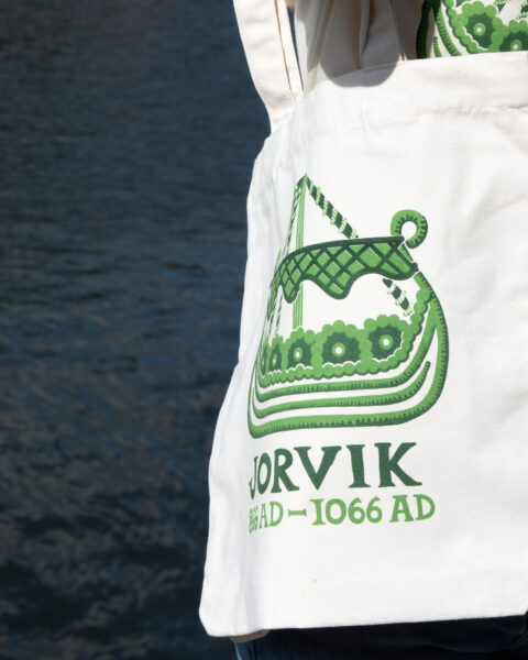 Jorvik boat design tote bag - Image 4
