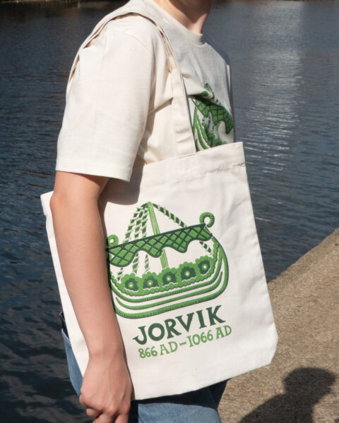 Jorvik boat design tote bag - Image 6